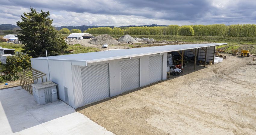 Workshop with 3 Bays Enclosed